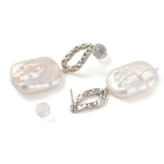 Cercei cu perle naturale baroc